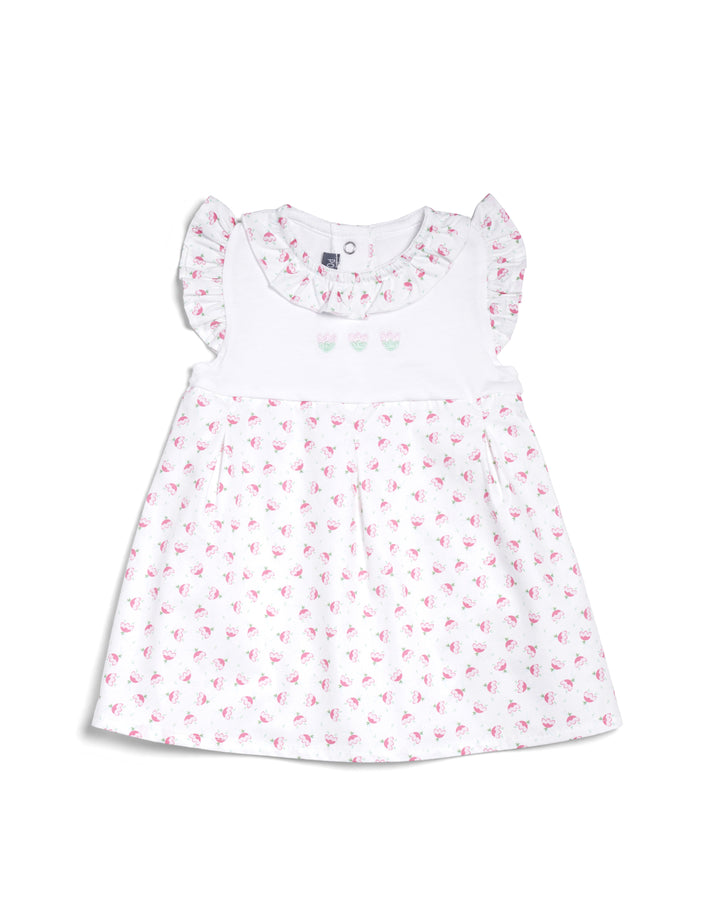 Dress embroidered chest detail
