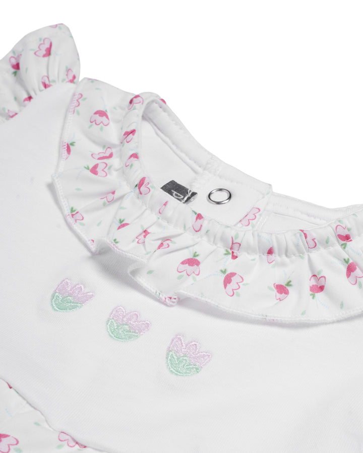 Dress embroidered chest detail