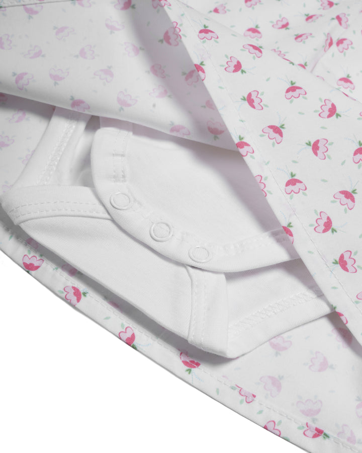 Dress embroidered chest detail
