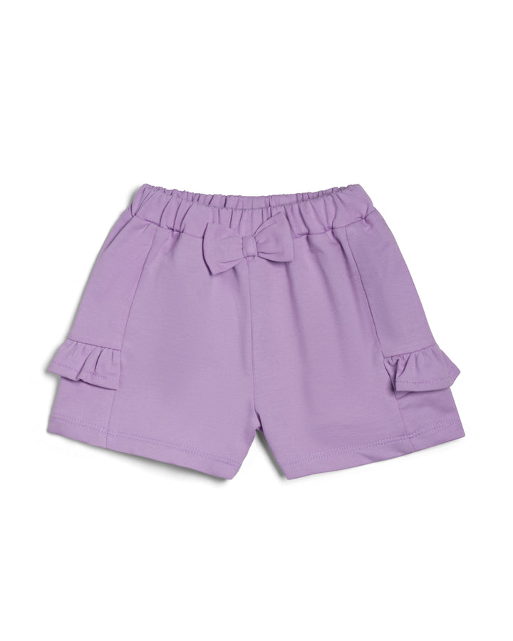 Shorts ruffle pocket detail