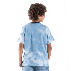 Trendy patterned half sleeve tshirt for boys by Pompelo